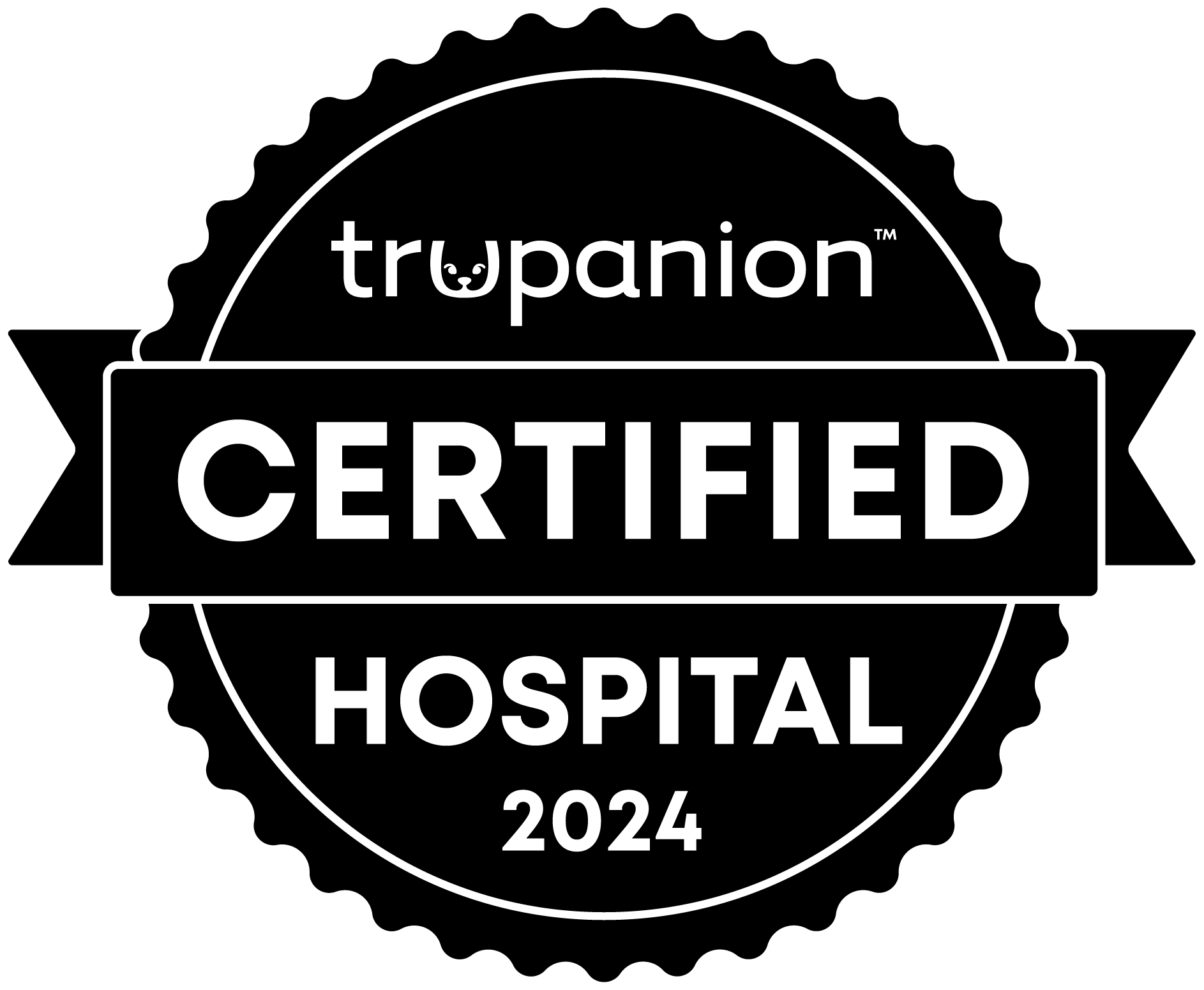 Trupanion Certified Hospital Badge in black