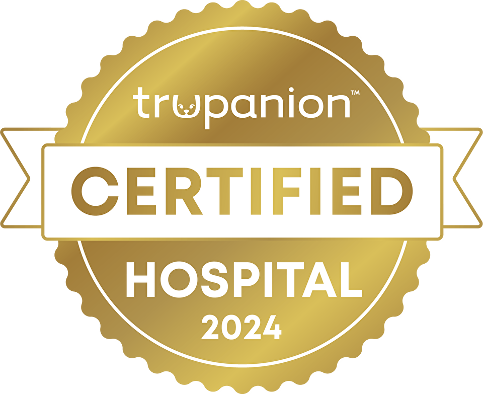 Trupanion Certified Hospital Badge in gold