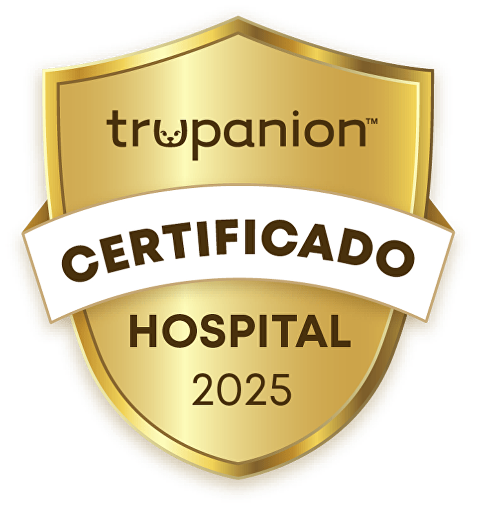 Trupanion Certified Hospital Badge in blue
