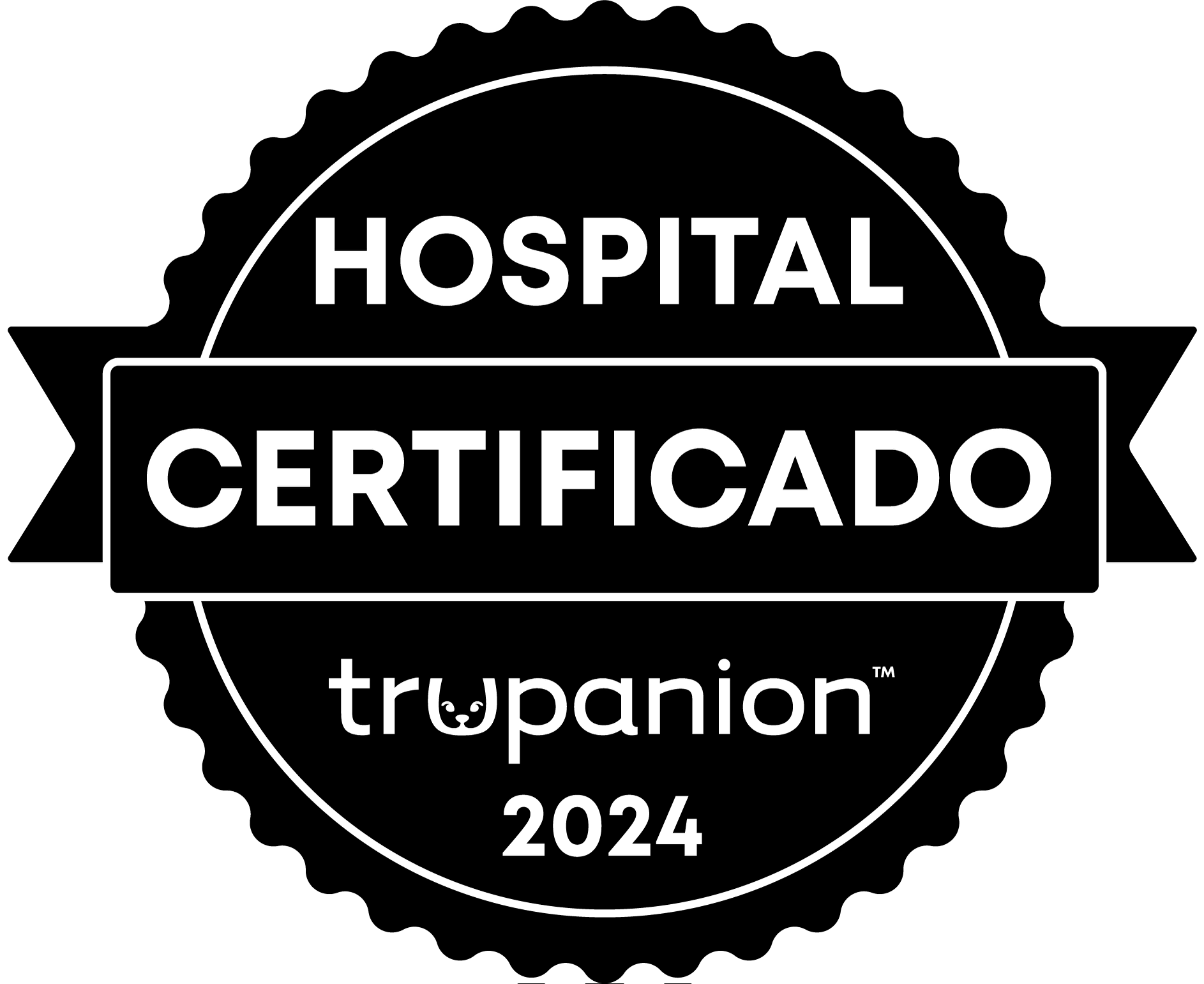 Trupanion Certified Hospital Badge in black