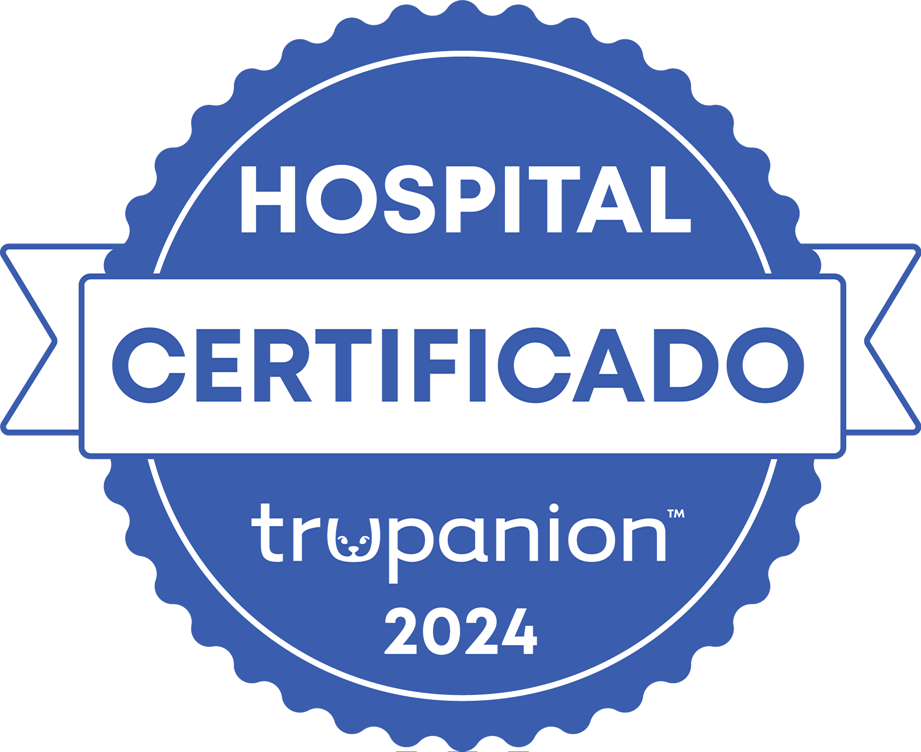 Trupanion Certified Hospital Badge in blue