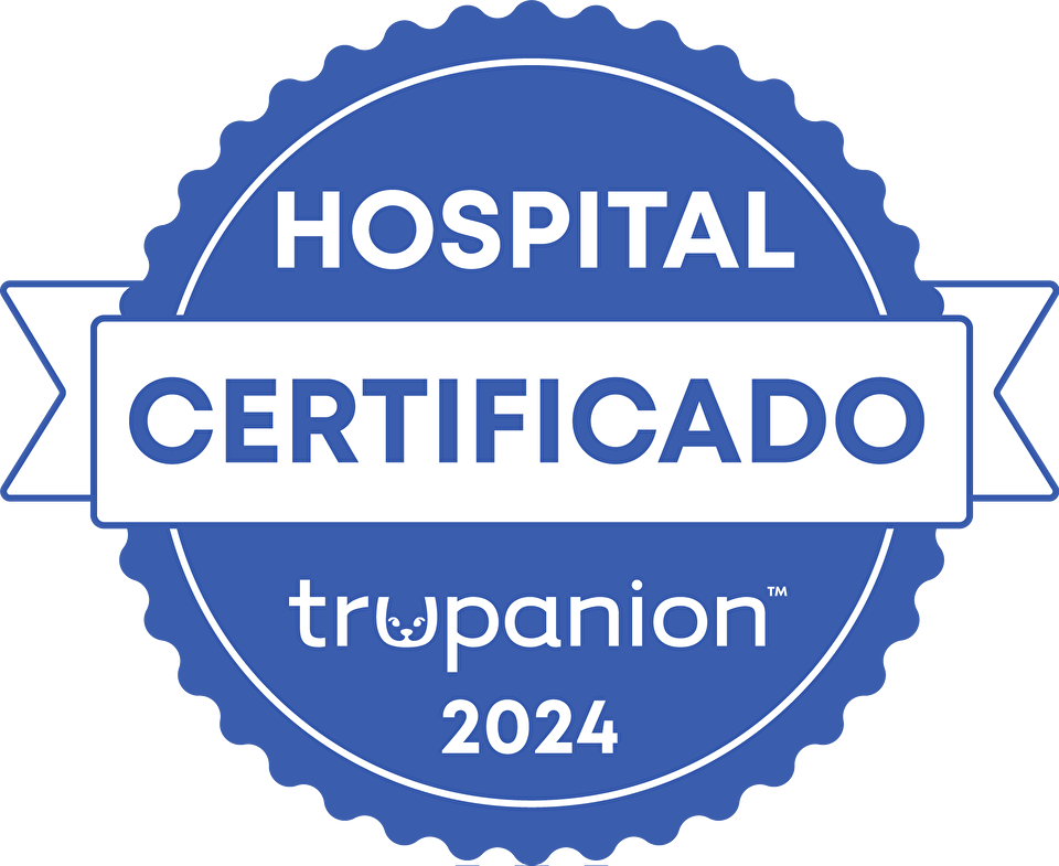 Trupanion Certified Hospital Badge in blue