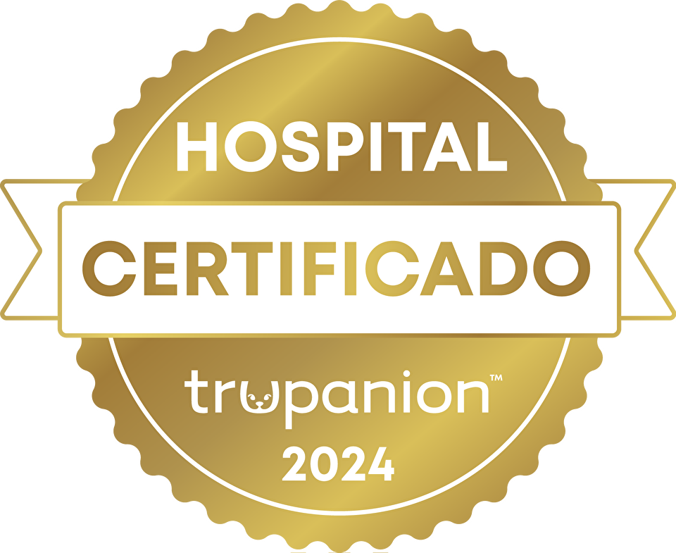 Trupanion Certified Hospital Badge in gold