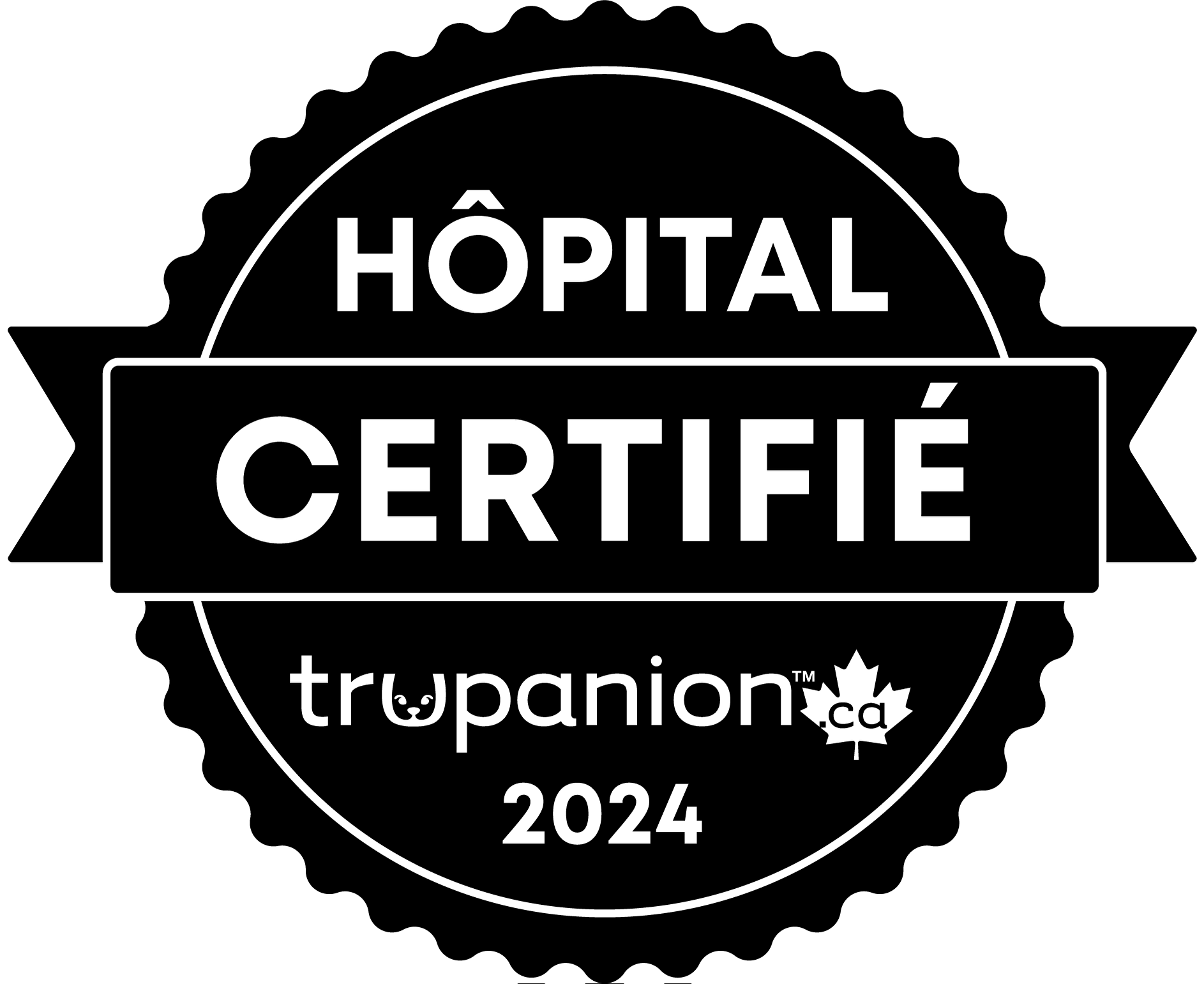 Trupanion Certified Hospital Badge in black