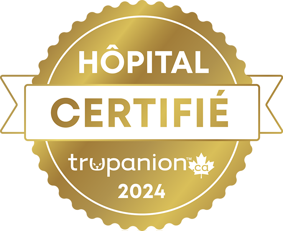 Trupanion Certified Hospital Badge in gold