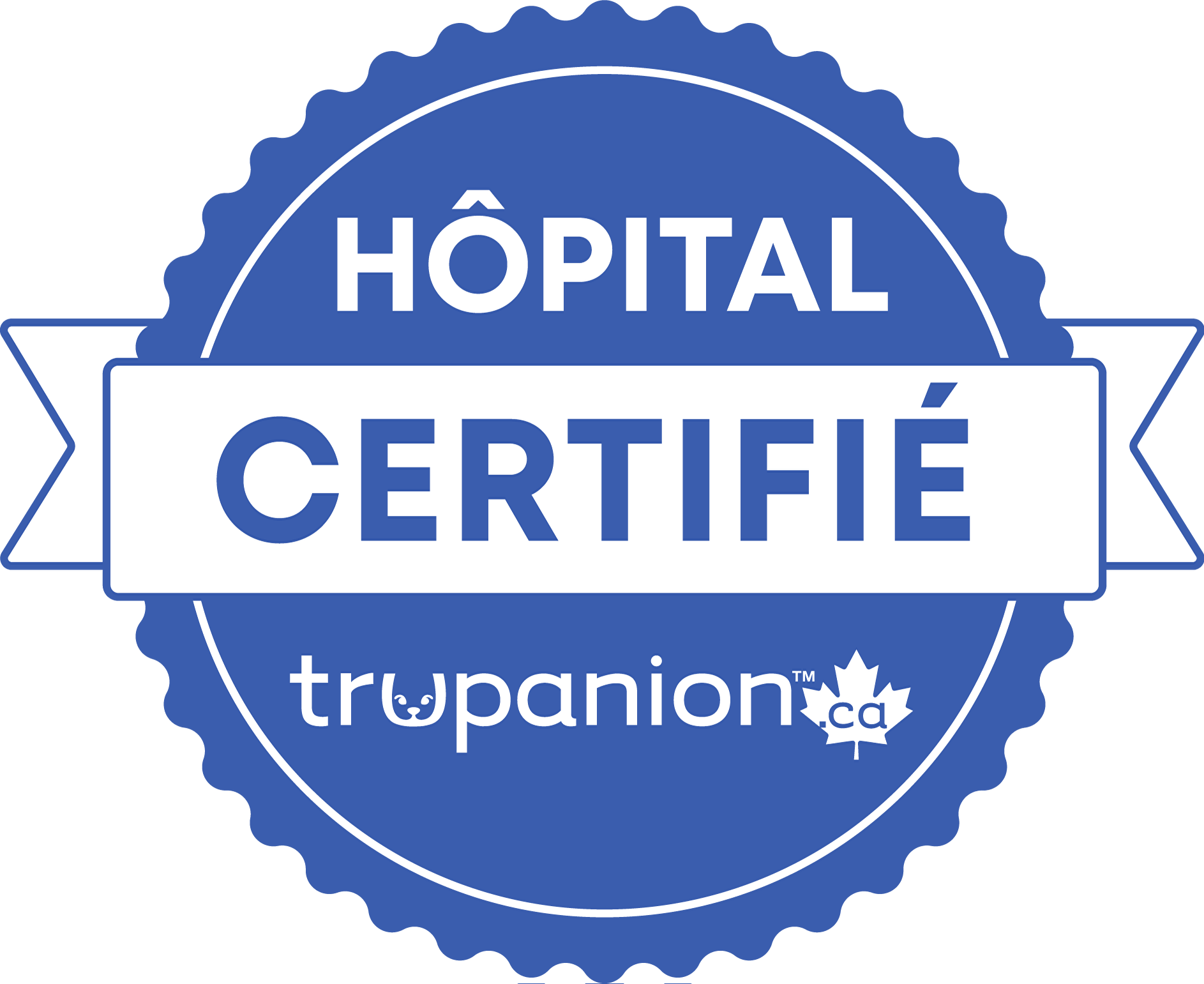 Trupanion Certified Hospital Badge in blue