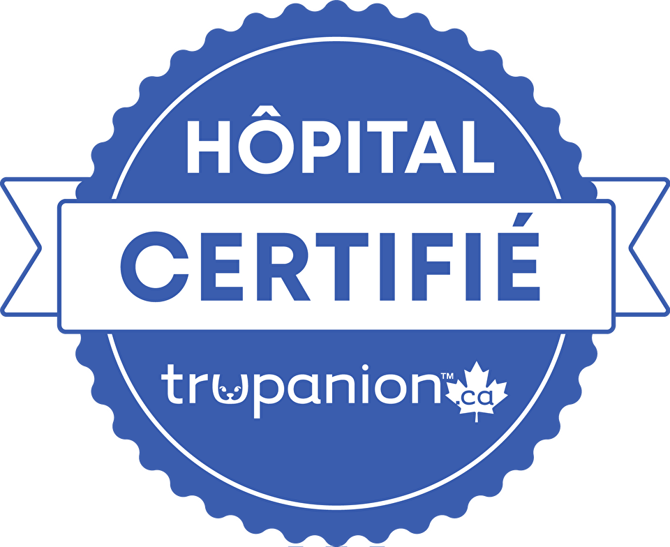 Trupanion Certified Hospital Badge in blue